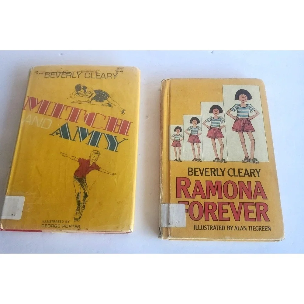 VTG Mitch and Amy Beverly Cleary 1967 1st Ed‎ HC DJ Ramona Forever Lot 2 Readers